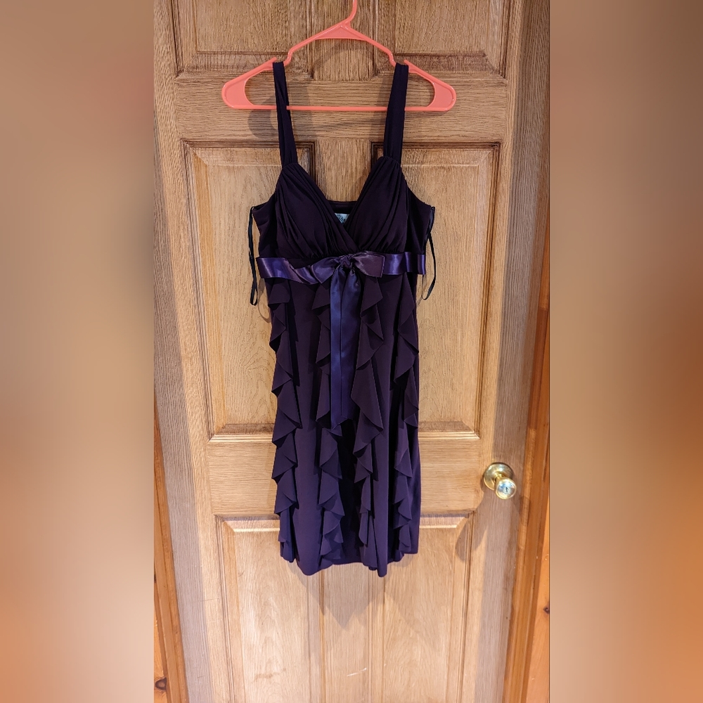 Purple cocktail dress